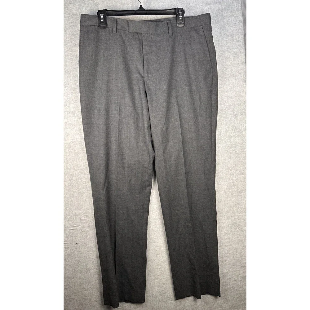 Banana Republic Performance Pant Slim Fit Grey Wool Blend  35” X 32” Trouser